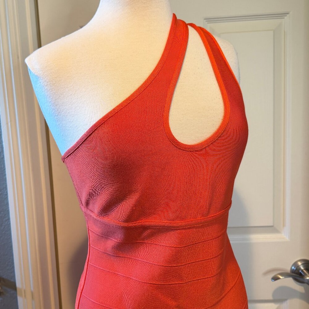 HERVE LEGER x FOREVER 21 One-Shoulder Bandgae Dress XL - Picture 6 of 10